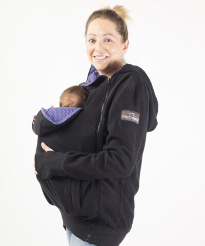 Abric de porteig i embaràs negre - Talla petita