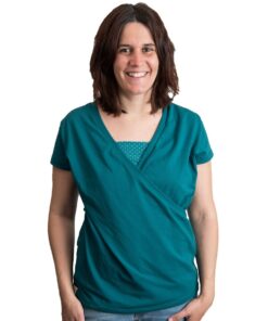 Samarreta lactància i embaràs verda - Màniga curta