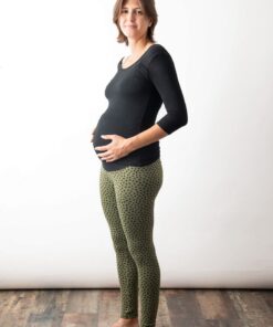 Leggings embarazo caqui