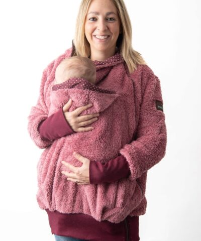 Abric porteig, embaràs i estàndard rosa + insertable - Talla petita