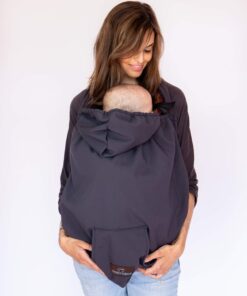 Cobertor porteig gris fosc