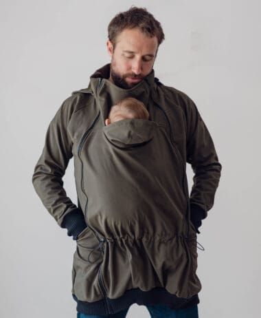 Chaqueta softshell caqui