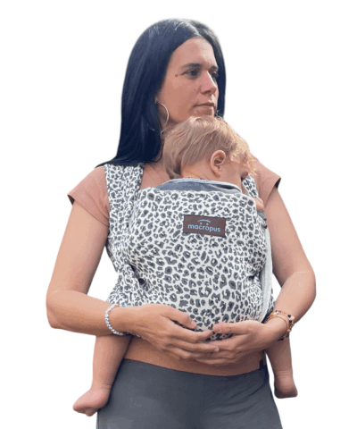 Fulard semielàstic natural-lleopard