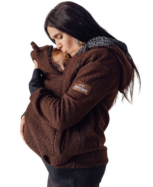 Abric porteig, embarás i estàndard xocolata-Talla petita