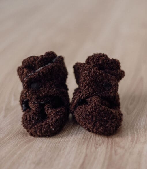 Patucos porteo bucle chocolate - Imagen 3