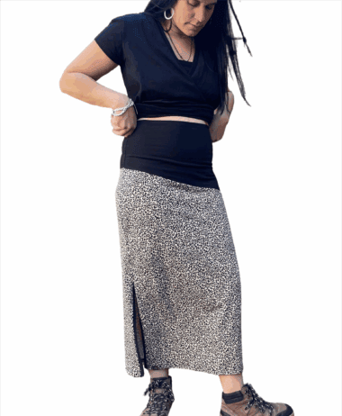 Falda leopardo