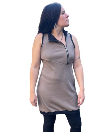 Vestido normal, lactancia marrón